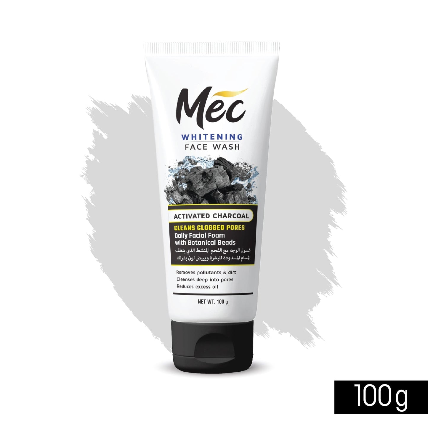 Mec Face Wash Activated Charcoal - 100g