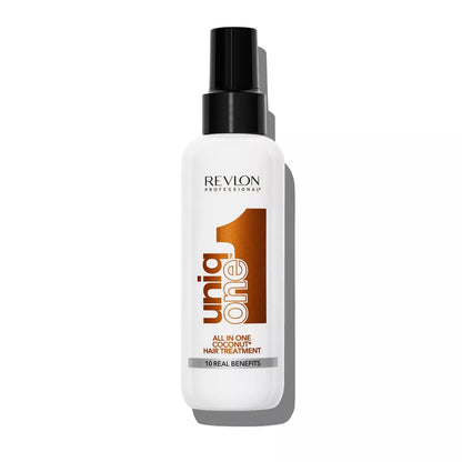 Revlon Professional UniqONE™ Repair Hair Spray Leave-In Treatment - 150ml - "All-in-One" 10 Benefits Hair Serum - Coconut Fragrance