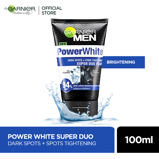 Garnier Men Power White Super Duo Foam - 100ml