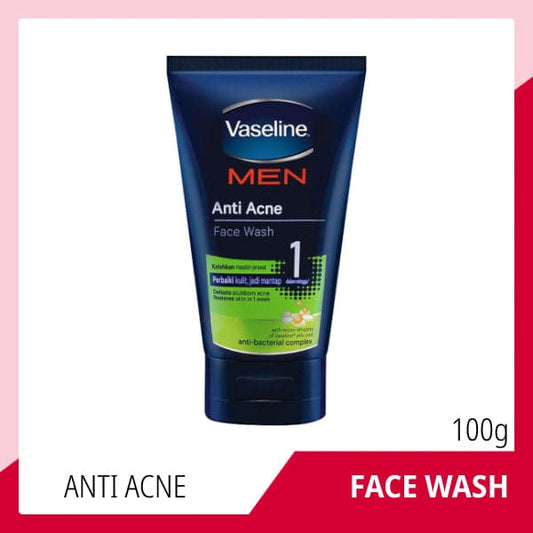 Vaseline Men Anti Acne Face Wash - 100g