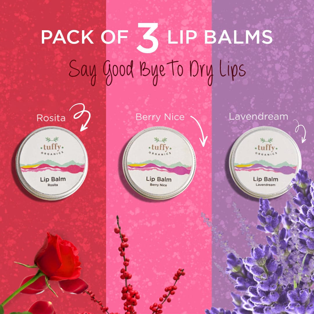 Tuffy Organics Lip Balm Bundle Pack Of 3