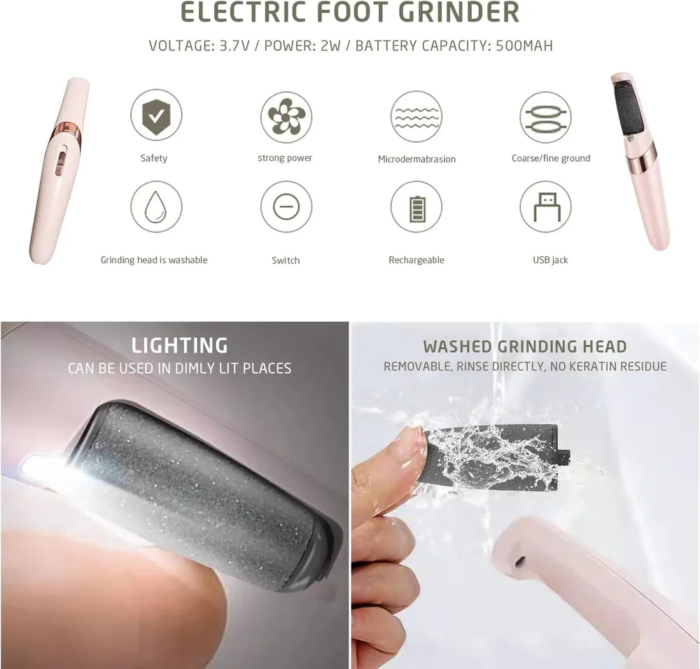Rechargeable Electric Foot Grinder